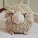 Exported to South Korea Single Little Sheep Doll Pillow Lovely Round Ball Sheep Plush Toy Comfort Puppy Sheep Pillow Doll 