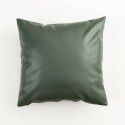 Soft imitation cow leather light luxury pillow cover leather texture waist pillow living room sofa science and technology cloth cushion imitation leather pillow 