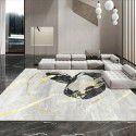 Premium thickened living room big carpet grey modern simple luxury Nordic family study bedroom sofa floor mat 