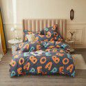 Live broadcast goods All cotton thickened woolen four piece quilt cover in autumn and winter All cotton student three piece quilt cover 