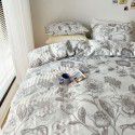 Nantong Xiaoqingxin Floral Four piece Set 100% Cotton Bedding Sheet and Quilt Cover Dormitory Three piece Nude Sleeping Set 