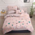 Wholesale thickened and brushed four piece sets of student dormitory three piece sets of spring, autumn and winter single sheets, quilt covers and bedding 