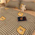 Nordic Black and White Panda Cow Cartoon 4-Piece Duvet Cover Bedding Sheet 3-Piece Dormitory 