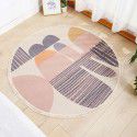 Round Floor Mat Bedside Living Room Decorative Carpet Round Computer Chair Cushion Corner Chair Cushion Basket Carpet Thin 