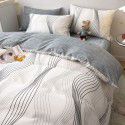 New 40 Thread Count Thickened Cotton Four Piece Single Twin Student Dormitory Bedding Sheet All Cotton Three Piece Bedding 