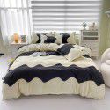 Thickened brushed four piece set single student dormitory three piece set simple bed sheet quilt cover gift bedding wholesale 