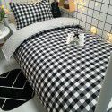 Factory Wholesale Student Dormitory 3-piece set, single cotton 4-piece set, cotton quilt cover, simple bed sheet, one for distribution 