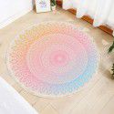 Round Floor Mat Bedside Living Room Decorative Carpet Round Computer Chair Cushion Corner Chair Cushion Basket Carpet Thin 