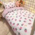 Factory Wholesale Student Dormitory 3-piece set, single cotton 4-piece set, cotton quilt cover, simple bed sheet, one for distribution 