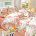 Wholesale thickened and brushed four piece sets of student dormitory three piece sets of spring, autumn and winter single sheets, quilt covers and bedding 