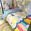 Factory Wholesale Student Dormitory 3-piece set, single cotton 4-piece set, cotton quilt cover, simple bed sheet, one for distribution 