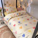 Factory Wholesale Student Dormitory 3-piece set, single cotton 4-piece set, cotton quilt cover, simple bed sheet, one for distribution 