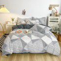 Thickened brushed four piece set single student dormitory three piece set simple bed sheet quilt cover gift bedding wholesale 