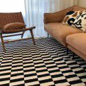 Cross border cashmere carpet floor mat, Roman living room, densified short wool carpet, Chinese antique checkerboard, bedroom, bed tail carpet 