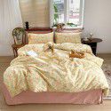 Nantong Xiaoqingxin Floral Four piece Set 100% Cotton Bedding Sheet and Quilt Cover Dormitory Three piece Nude Sleeping Set 