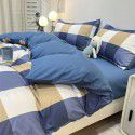 Manufacturer's direct sales of four piece plain bed quilt cover, bed sheet, fitted sheet, three piece single student dormitory 