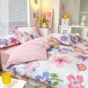 Live broadcast 40s printing jet cotton four piece set ins small fresh pure cotton twill single double bed sheet quilt cover wholesale 