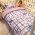 Factory Wholesale Student Dormitory 3-piece set, single cotton 4-piece set, cotton quilt cover, simple bed sheet, one for distribution 