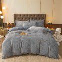 Printed Nude Sleeping Washing Autumn and Winter Thickened Milk Velvet Embroidery Duvet Cover Sheet Fitted Sheet 4-Piece All Cotton Bedding 