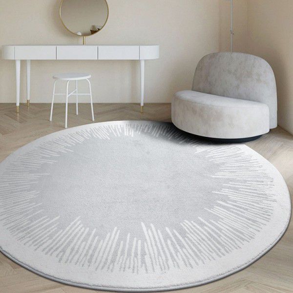 Nordic round living room, cashmere carpet, full bed, bedroom, cloakroom, decorative blanket, household indoor, water absorption, anti-skid blanket 