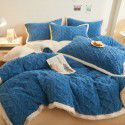 New Tafurong four piece bed sheet thickened quilt cover milk wool bed sheet autumn and winter bed goods lamb wool home textile wholesale 