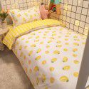 Factory Wholesale Student Dormitory 3-piece set, single cotton 4-piece set, cotton quilt cover, simple bed sheet, one for distribution 