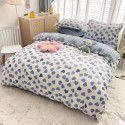 Live broadcast 40s printing jet cotton four piece set ins small fresh pure cotton twill single double bed sheet quilt cover wholesale 