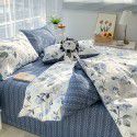 [Super factory] Manufacturer wholesale 2022 pure cotton four piece set Xiains style cotton skin friendly sheet four piece set 