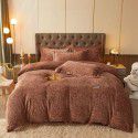 Printed Nude Sleeping Washing Autumn and Winter Thickened Milk Velvet Embroidery Duvet Cover Sheet Fitted Sheet 4-Piece All Cotton Bedding 