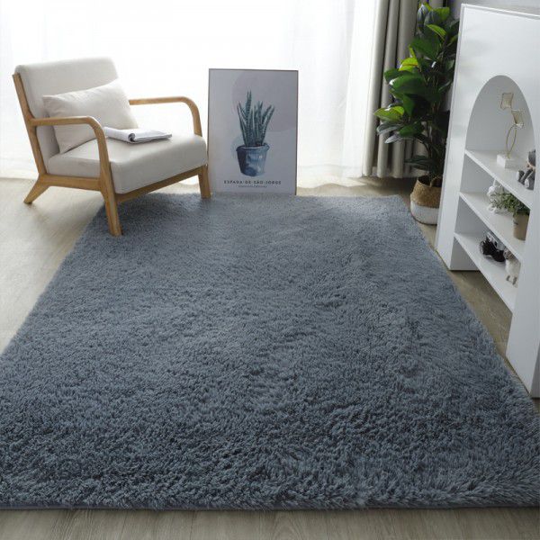 Thick washable silk wool blanket floor mat bedroom living room carpet floor mat float window mat splicing carpet 