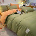 Manufacturer wholesale four piece sets of washable cotton bed sheets, quilt sets, single bed products, student dormitory bed sheets, three piece sets 