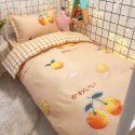 Factory Wholesale Student Dormitory 3-piece set, single cotton 4-piece set, cotton quilt cover, simple bed sheet, one for distribution 