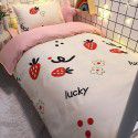 Factory Wholesale Student Dormitory 3-piece set, single cotton 4-piece set, cotton quilt cover, simple bed sheet, one for distribution 