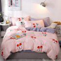 Wholesale thickened and brushed four piece sets of student dormitory three piece sets of spring, autumn and winter single sheets, quilt covers and bedding 