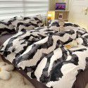 Thickened brushed four piece set single student dormitory three piece set simple bed sheet quilt cover gift bedding wholesale 