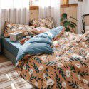 Foreign Trade Home Textile Bedding Three Piece All Cotton Explosives Amazon duvetcover Pure Cotton Printing Duvet Cover Set 