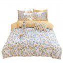 Mengjiuran Small Fresh Cotton 4-Piece Set Autumn and Winter Cotton 3-Piece Dormitory Bedding Sheet, Quilt Cover and Fitted Sheet Wholesale