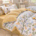 Mengjiuran Small Fresh Cotton 4-Piece Set Autumn and Winter Cotton 3-Piece Dormitory Bedding Sheet, Quilt Cover and Fitted Sheet Wholesale