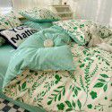 Ins wind small fresh cotton four piece cotton three piece bed sheet 