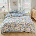 Ins wind small fresh cotton four piece cotton three piece bed sheet 