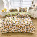 Plant cashmere four piece bed sheet and quilt cover three piece gift group purchase wholesale factory direct sale aloe cotton four piece set 