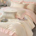 Luxurious and high-grade thickened 4-piece winter buffed bed sheet and quilt cover 3-piece bedding non cotton cotton 