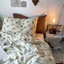 Ins small fresh retro small floral cotton four piece set cotton three piece set bed sheet quilt cover bedding wholesale 