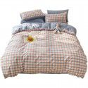 Ins pure cotton washable cotton quilt cover one piece 100% cotton 150x200 checked bed sheet quilt cover 200x230 men's quilt sheet 