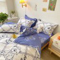 Spring and autumn bed four piece set summer sheet quilt cover Nordic quilt cover student dormitory bed three piece single bed 