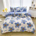 Plant cashmere four piece bed sheet and quilt cover three piece gift group purchase wholesale factory direct sale aloe cotton four piece set 