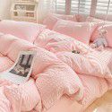 Waffle quilt cover one piece 150x200x230cm washable cotton single quilt cover ins air dormitory single quilt 1.8m 