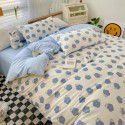 Ins wind small fresh cotton four piece cotton three piece bed sheet 