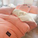 Flannel 4-piece winter milk velvet coral velvet double-sided plush quilt cover magic crystal velvet bedspread 3-piece set 