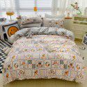 Ins wind small fresh cotton four piece cotton three piece bed sheet 